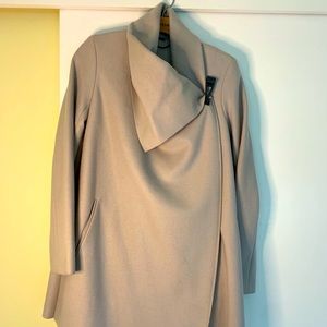 All Saints City Monument Coat Light Grey - Size 2